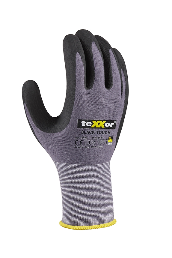 teXXor Black Touch Nylon Touchscreen Gloves - Advanced Grip & Comfort