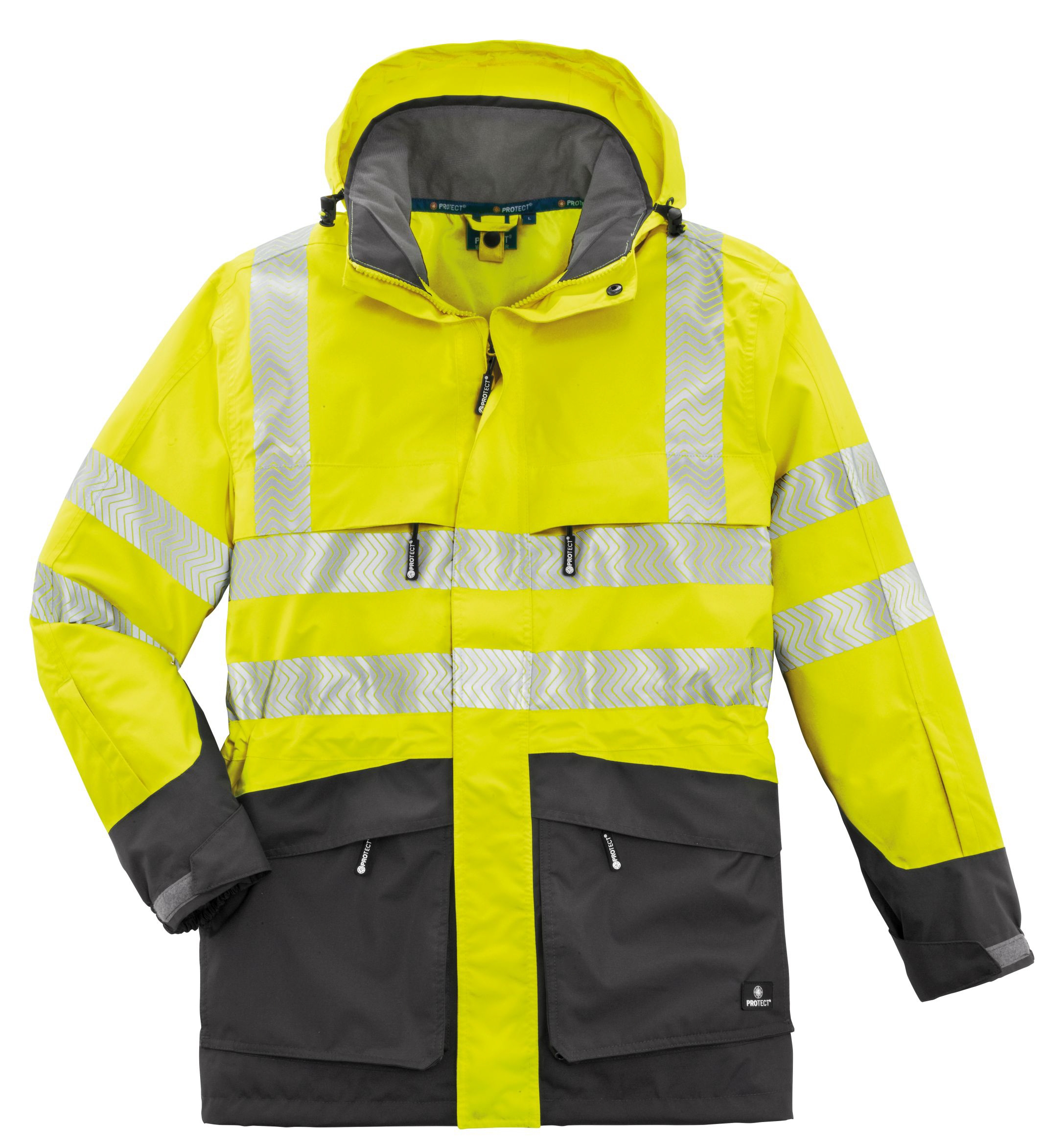 4PROTECT® TAMPA Ceket, Neon Sarı/Gri