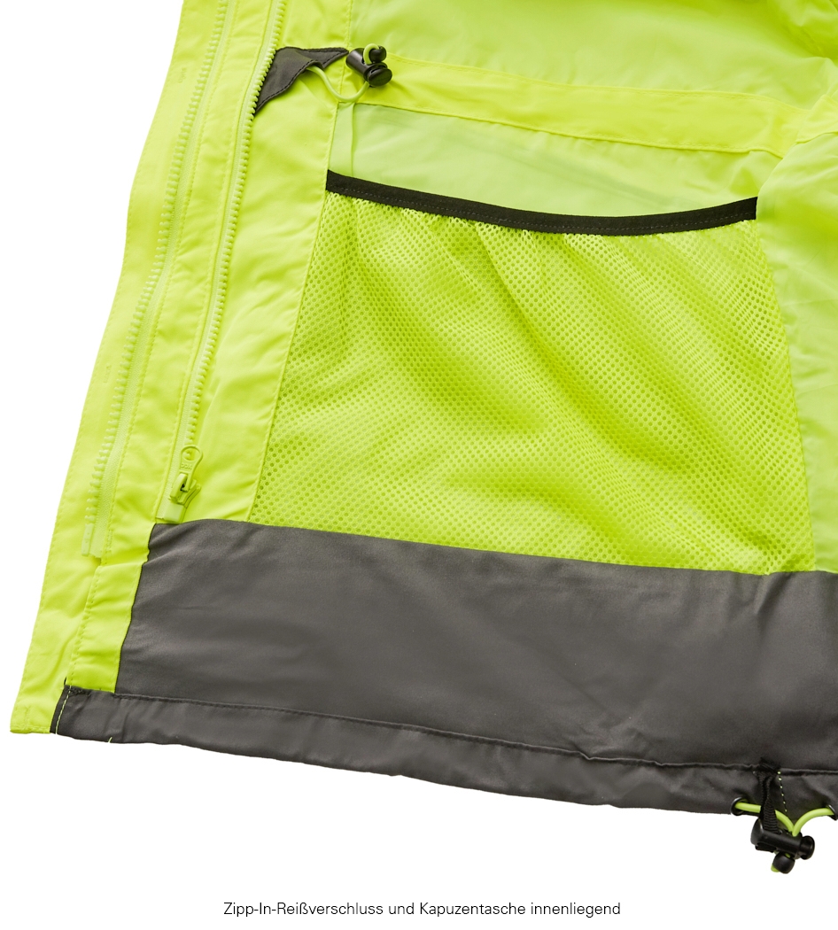 4PROTECT® TAMPA Ceket, Neon Sarı/Gri
