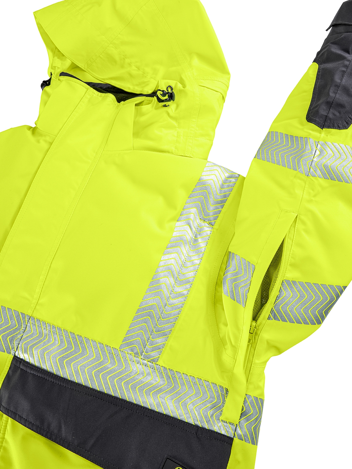 4PROTECT® NEWARK Yağmurluk, Neon Sarı/Gri