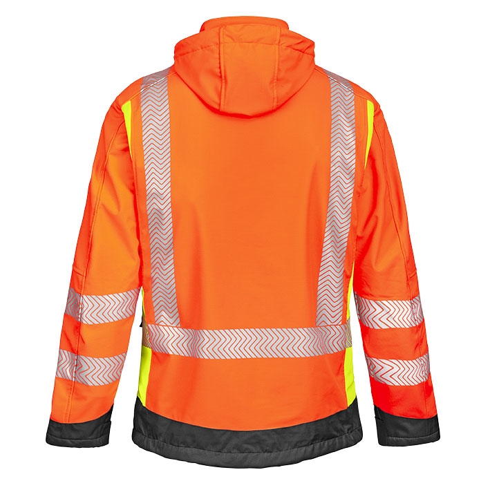 4PROTECT Softshell Ceket HOUSTON, Neon Turuncu/Neon Sarı
