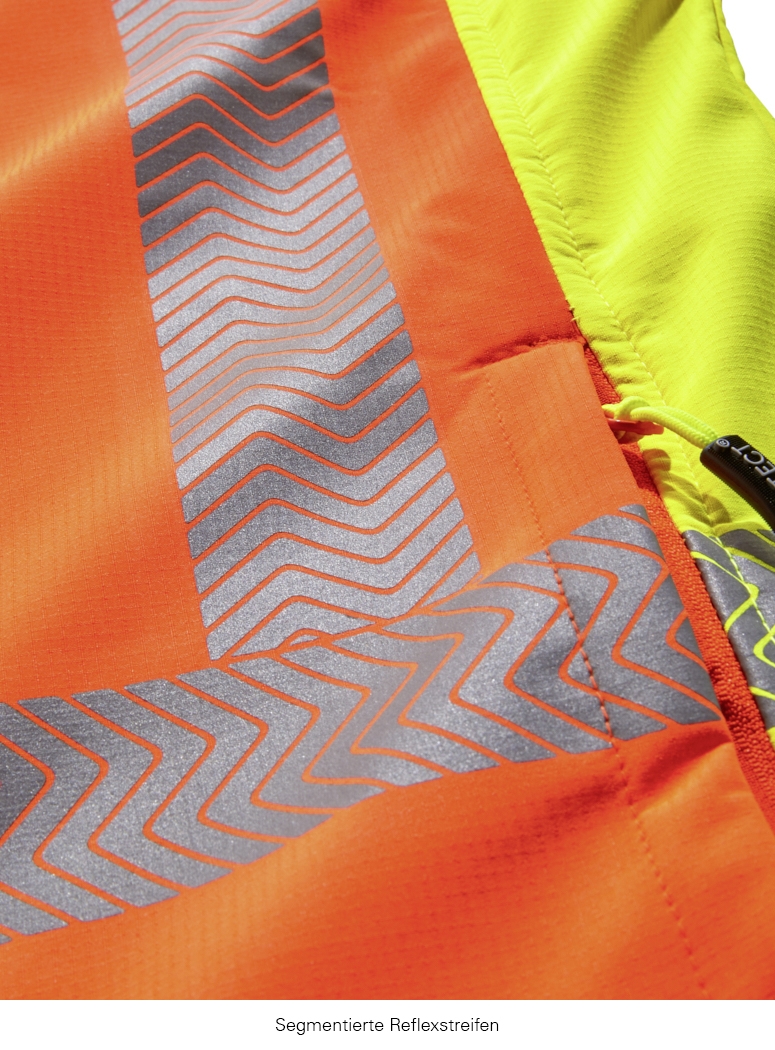 4PROTECT Softshell Ceket HOUSTON, Neon Turuncu/Neon Sarı