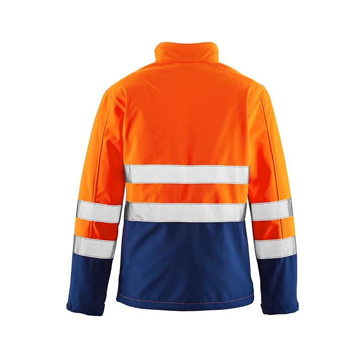 4PROTECT® Softshell Ceket PITTSBURGH, Neon Turuncu/Lacivert