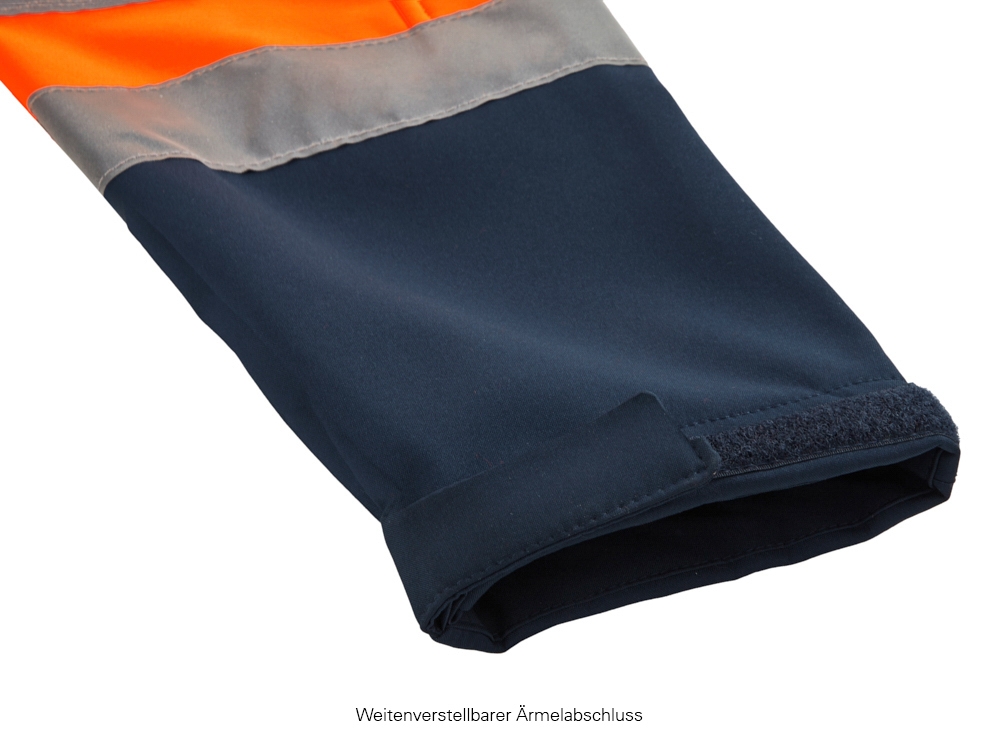 4PROTECT® Softshell Ceket PITTSBURGH, Neon Turuncu/Lacivert
