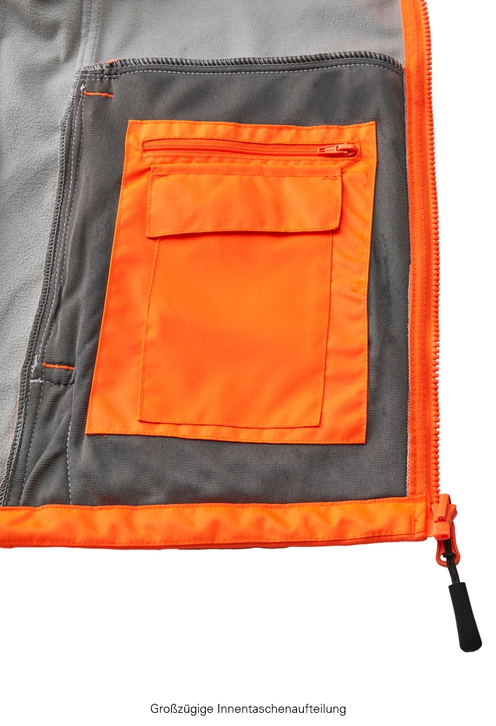 4PROTECT® Softshell Ceket TYLER, Neon Turuncu