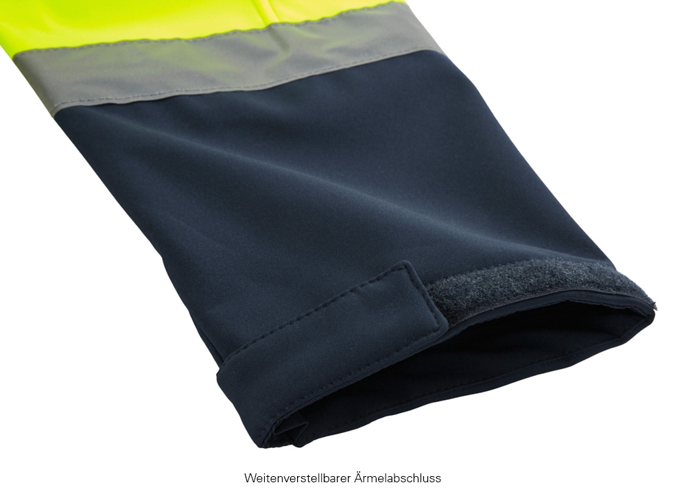 4PROTECT® Softshell Ceket PITTSBURGH, Neon Sarı/Lacivert