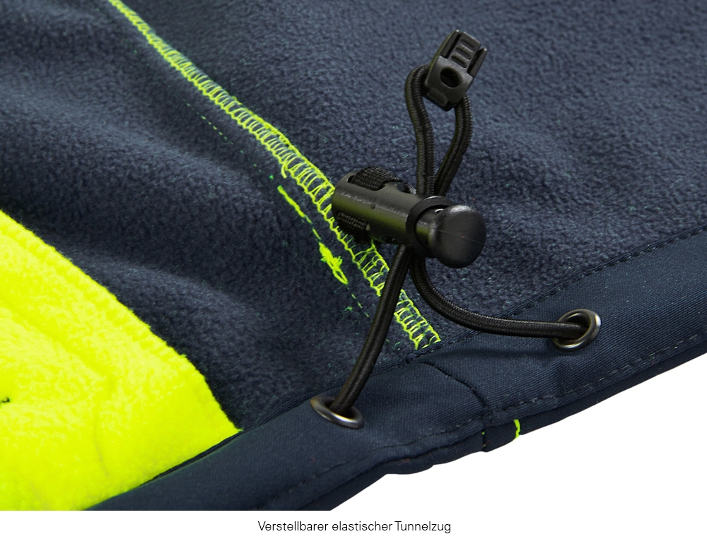 4PROTECT® Softshell Ceket PITTSBURGH, Neon Sarı/Lacivert