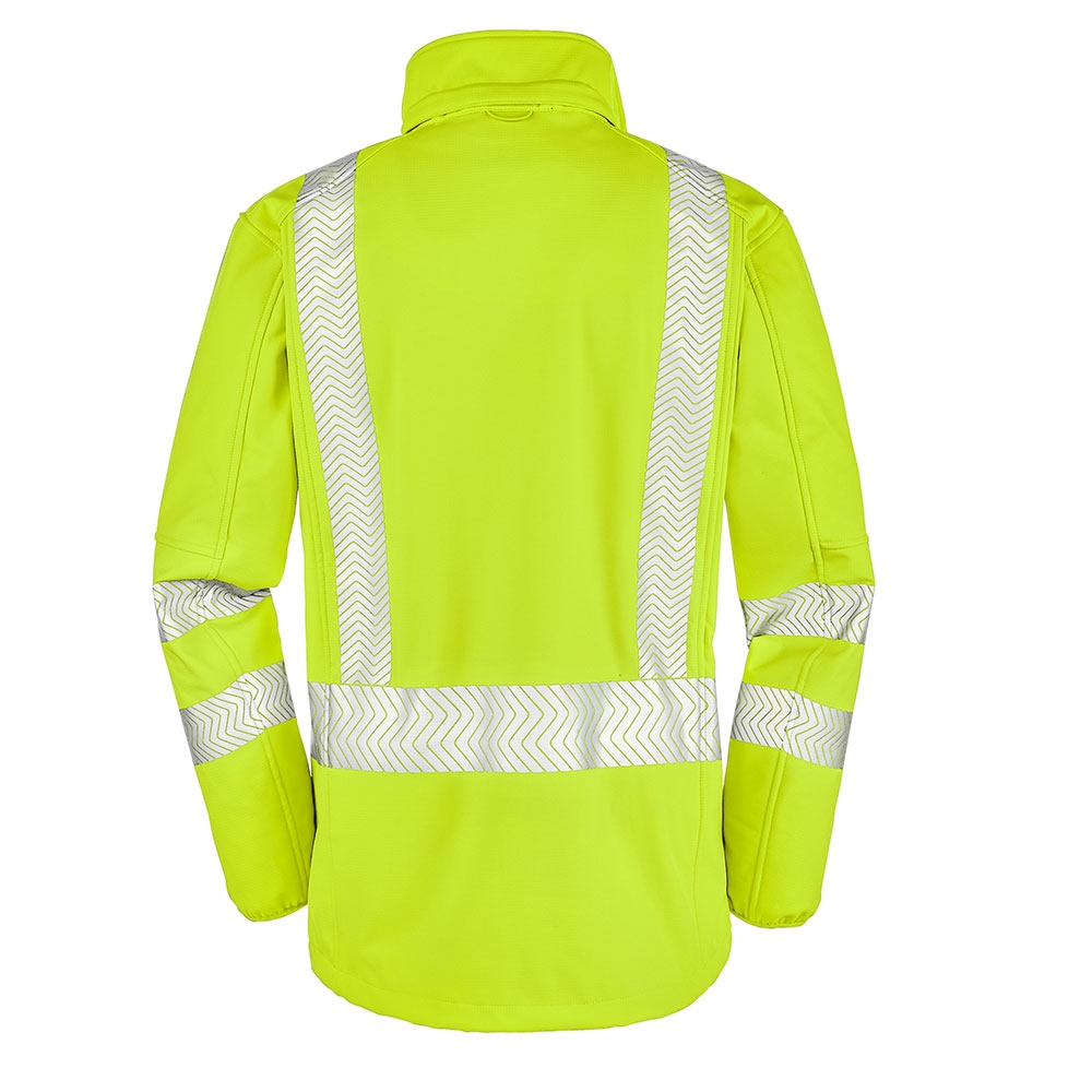 4PROTECT® Softshell Ceket TYLER, Yüksek Görünürlük Siyah