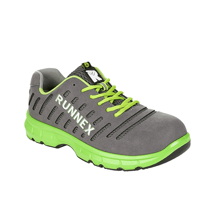 RUNNEX S1P ESD FlexStar İş Güvenliği Ayakkabısı - Gri/Yeşil Tonları