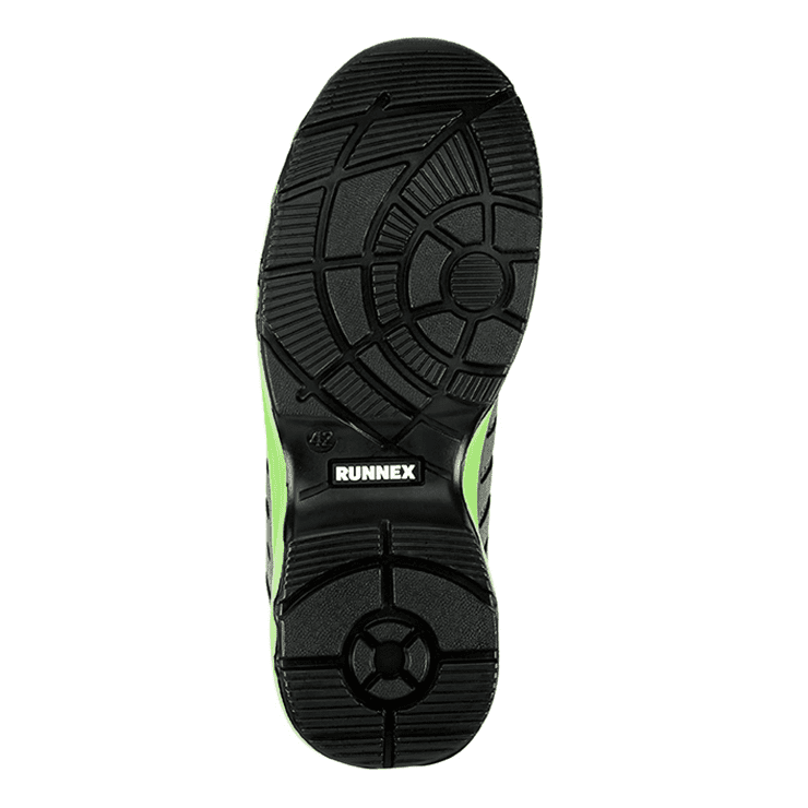 RUNNEX FlexStar S1P ESD Sandalet Gri/Yeşil