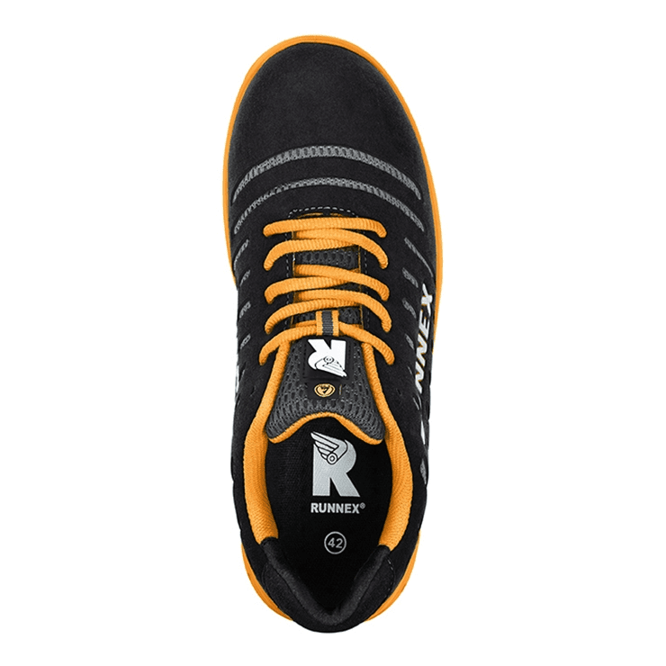 RUNNEX FlexStar S1P ESD Güvenlik Ayakkabısı, Siyah/Turuncu