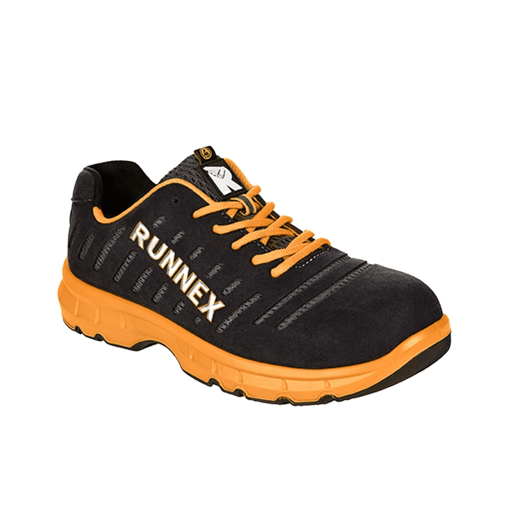 RUNNEX FlexStar S1P ESD Güvenlik Ayakkabısı, Siyah/Turuncu