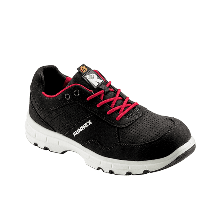 RUNNEX FlexStar S1P ESD Güvenlik Ayakkabısı - Siyah/Kırmızı