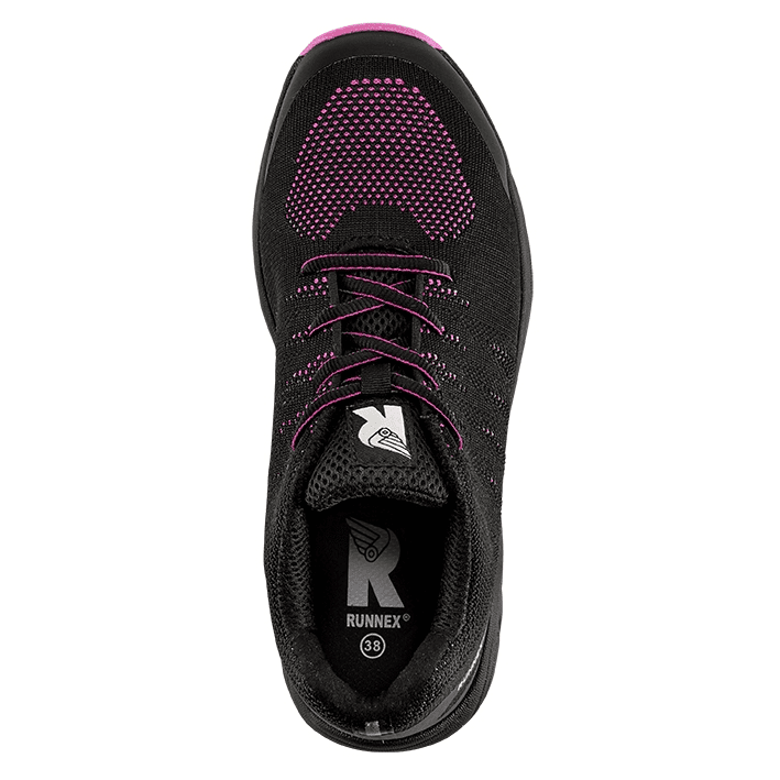 RUNNEX GirlStar S1PS ESD Kadın Güvenlik Ayakkabısı, Siyah-Pembe
